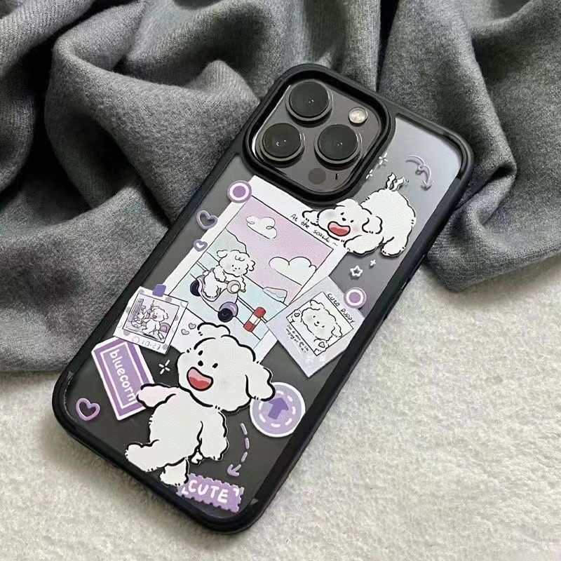 Ốp Điện Thoại Trong Suốt Họa Tiết Nhãn Dán Độc Đáo Cho Iphone112 Pro Q3K