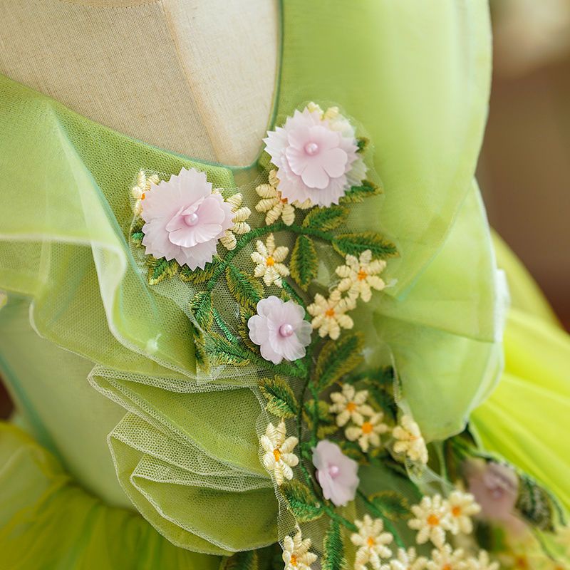 Đầm Biểu Diễn Piano Đẹp Mắt Cao Cấp Cho Bé Gái