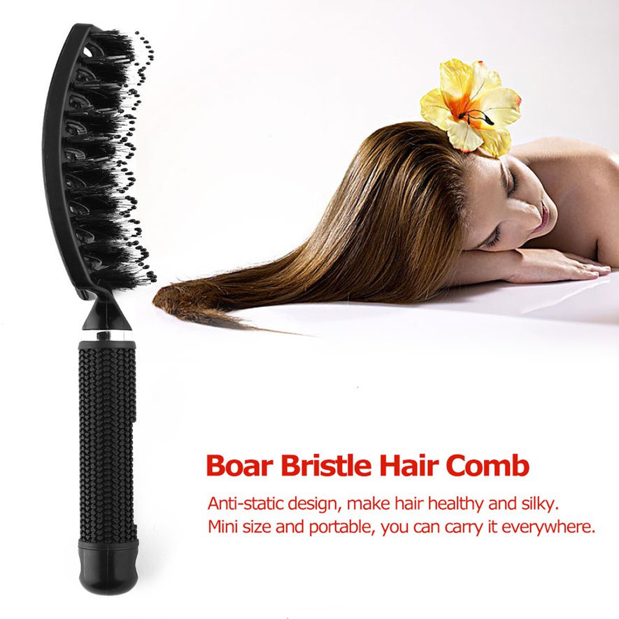 ❤Hair Scalp Massage Comb Bristle&Nylon Hairbrush Wet Curly Hair Styling Tool