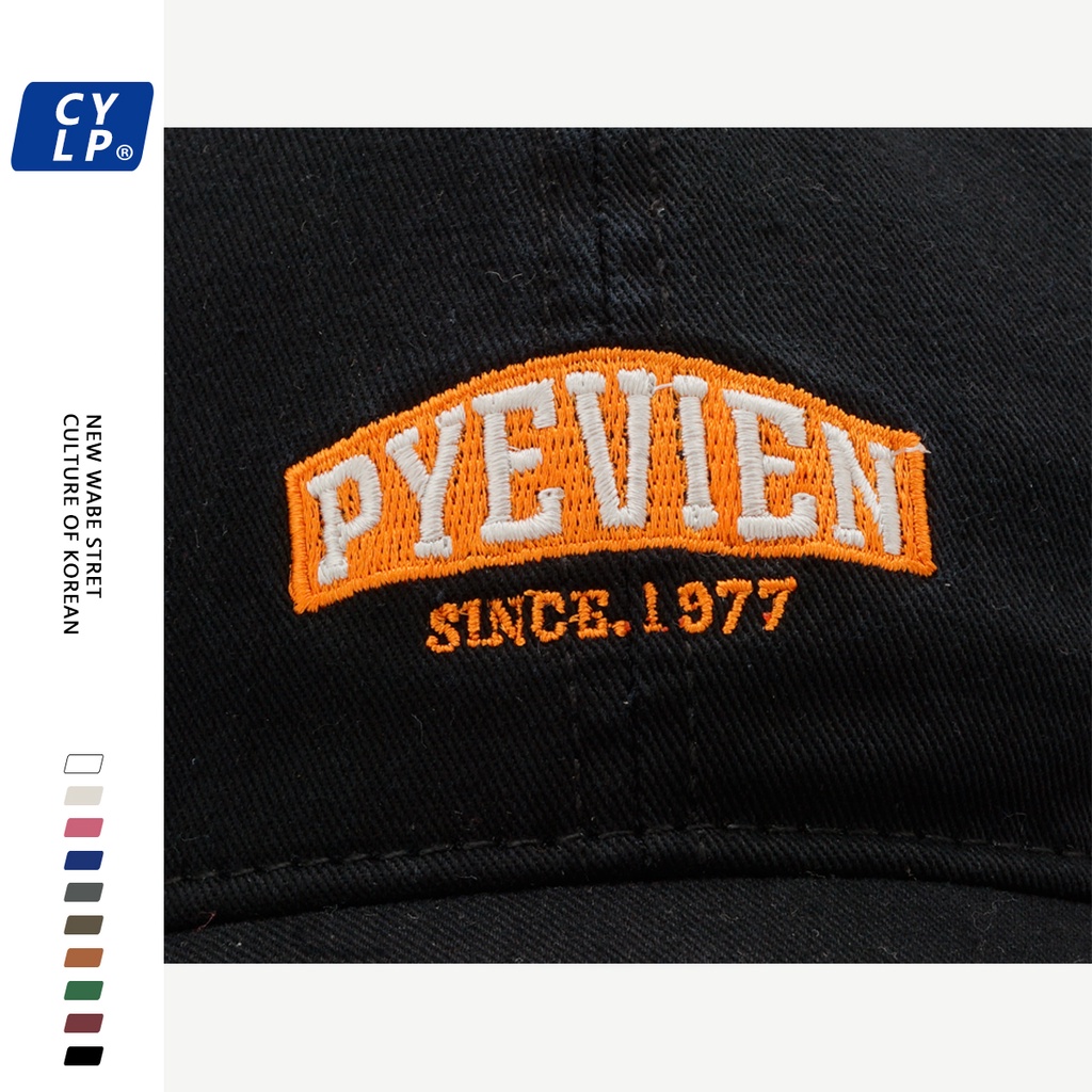 Mũ Lưỡi Trai Mềm Thêu Chữ Phong Cách Hàn Quốc Thời Trang Xuân Hè Cho Cặp Đôi