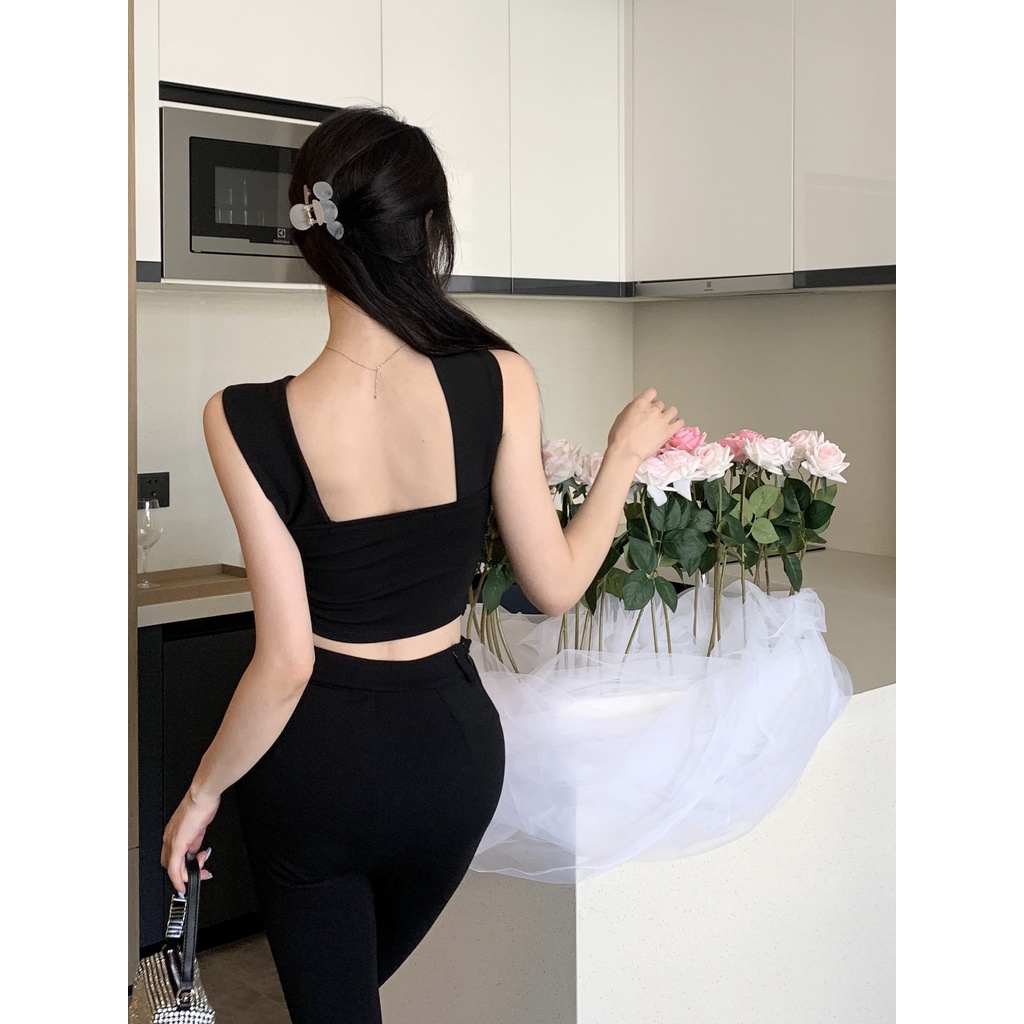 QADCOL Áo Hai Dây Ôm Dáng Thời Trang Mùa Xuân Quyến Rũ Cho Nữ