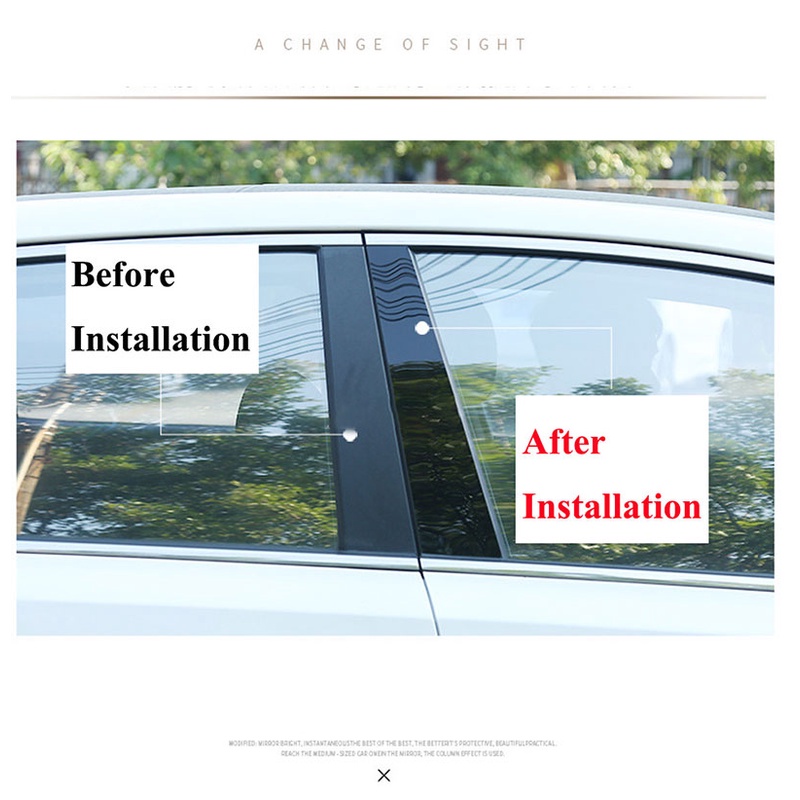 Ốp Viền Cửa Sổ Xe Hơi Bằng PC Bóng Cho Mercedes Benz Vito Viano V Class W447 W639 2011-2015