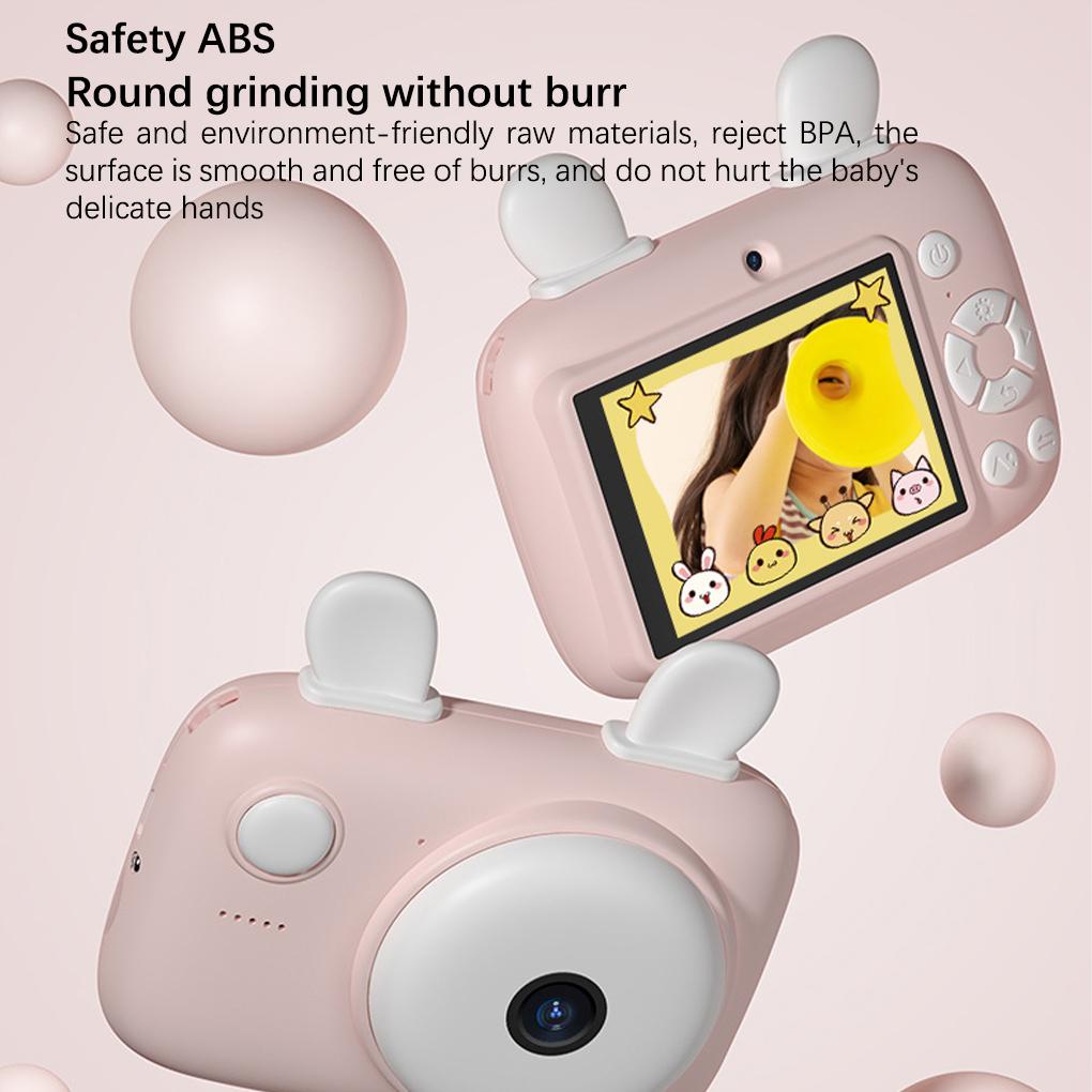 Máy Ảnh Kỹ Thuật Số Bằng Silicon Họa Tiết Hoạt Hình Kèm Dây Đeo Độ Nét Cao Làm Quà Tặng Cho Bé