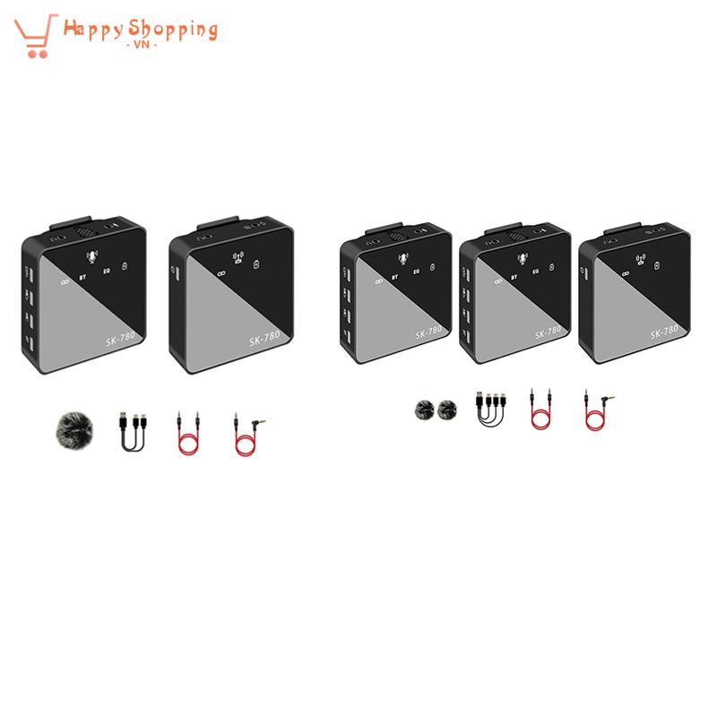 Bộ Micro Không Dây 2.4G RF Hình Vuông Chuyên Dụng Kèm Phụ Kiện