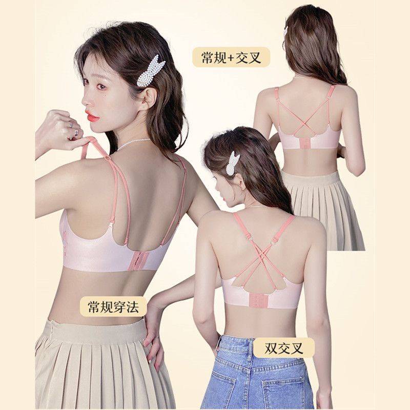 Áo Ngực Không Đường May Có Mút Nâng Ngực Thiết Kế Lưng Xinh Xắn Cho Nữ