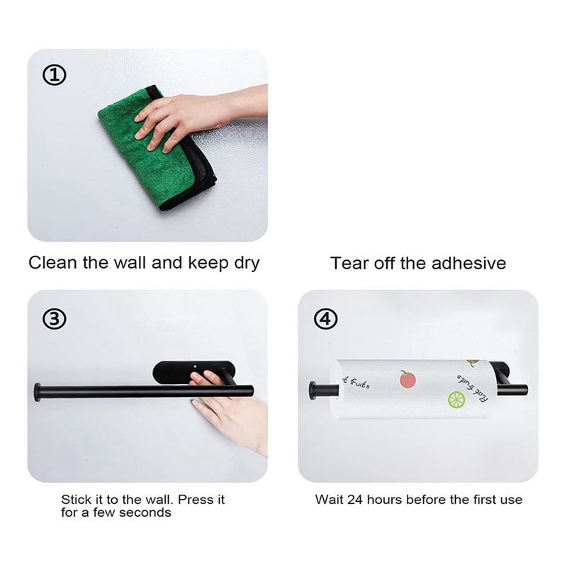 Giá Đỡ Cuộn Khăn Giấy Tự Dính Tiện Dụng Cho Nhà Bếp