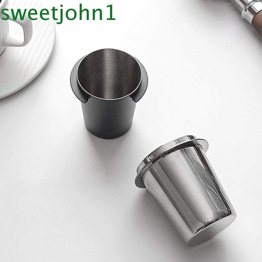 SWEETJOHN Barista Dosing Cup Grinder Assistant Sniffing Mug Coffee Portafilter Anti-corrosion Powder Feeder Stainless Steel 58mm/51mm Compatible Anti-rust Espresso Maker/Multicolor