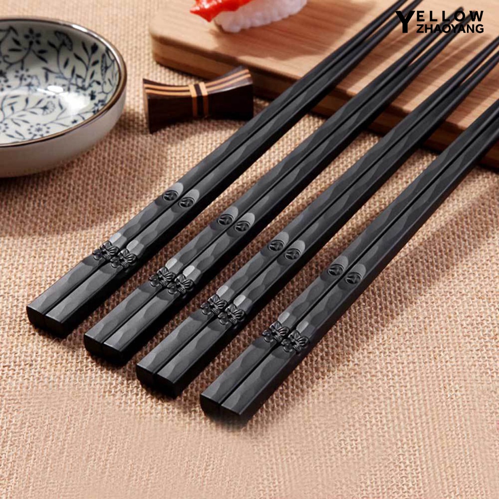 1 Đôi Đũa Hợp Kim NY-1 Phong Cách Nhật Bản Chống Trượt