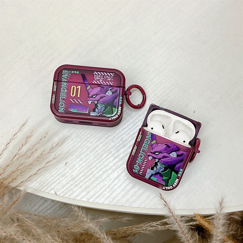 Vỏ Bảo Vệ Hộp Sạc Tai nghe không dây AirPods 1 2 3 pro2 2022 Bằng Silicon Tpu Mềm Hình Robot Cá Tính