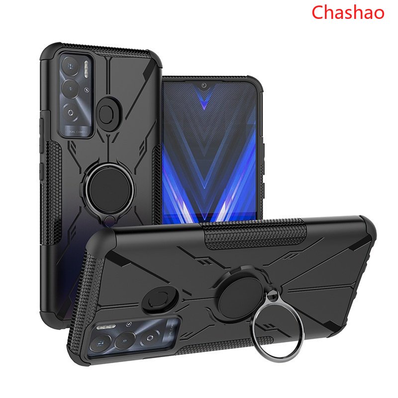 Ốp Điện Thoại Chống Sốc Có Nhẫn Đỡ Từ Tính Cho Tecno Pova Neo