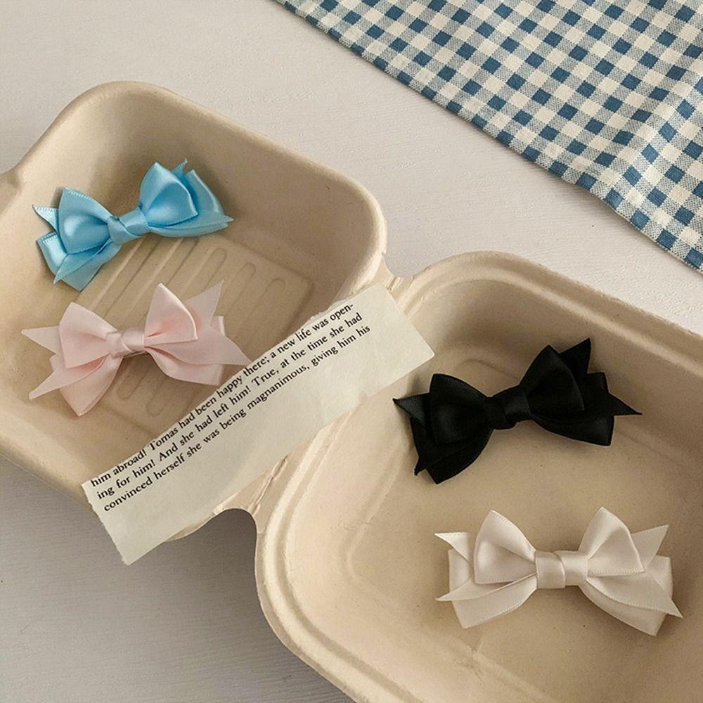 Kẹp Tóc Nơ Phong Cách Lolita Hàn Quốc Dễ Thương Cho Nữ