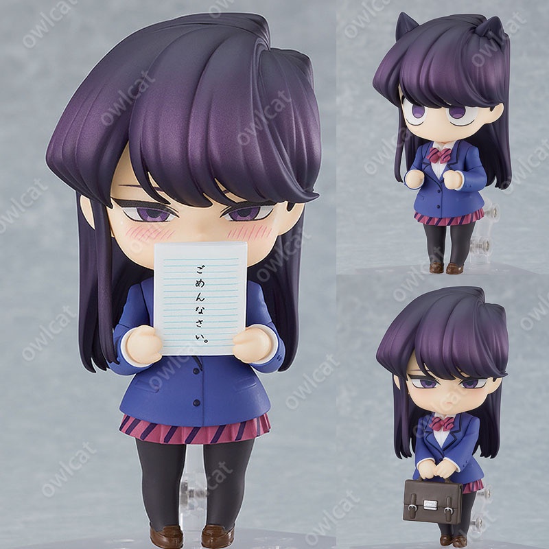 Mô Hình Nhân Vật Shouko Komi  1853# 10cm Action Figure JK Uniform Cat Girl Komi-san Is Bad at Communication Komi Can't Communicate PVC Packed in Box Model Nendoroid