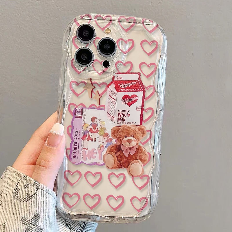 ✅Ốp Điện Thoại Mềm Trong Suốt Chống Sốc In Hình Gấu KZZZ Cho iPhone14 / 13promax 12 / 11 7 / 8p xsxr