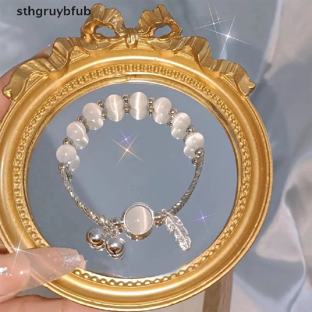 Vòng Tay Chuỗi Hạt Đá Mắt Mèo Giả Thời Trang Cho Nữ