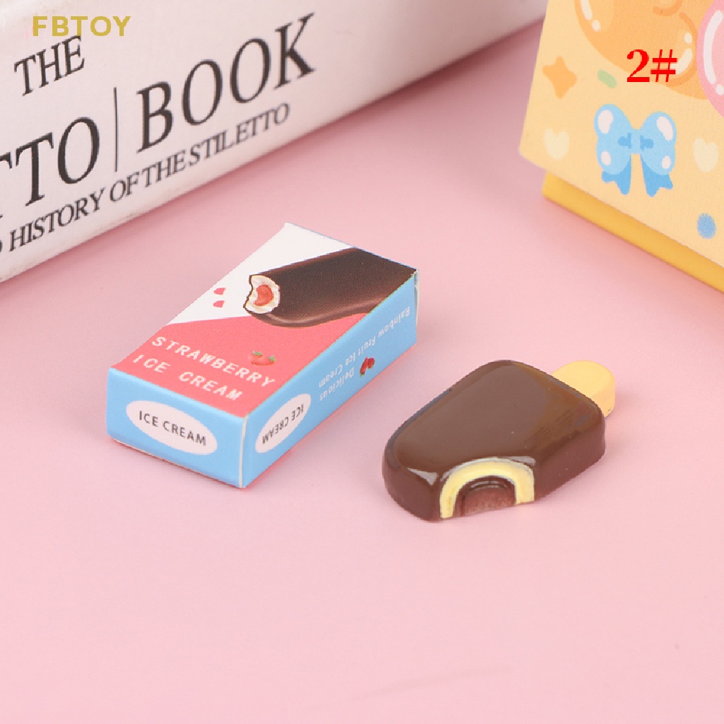 1 Bộ Đồ Chơi Búp Bê 1: 12 Cây Kem, Sô Cô La, Có Hộp Đựng