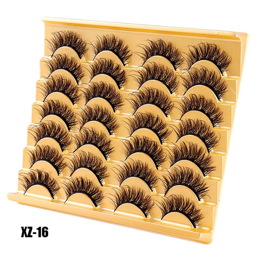 PATH Set 14 Cặp Lông Mi Giả Mềm Mịn Trang Điểm Chuyên Nghiệp