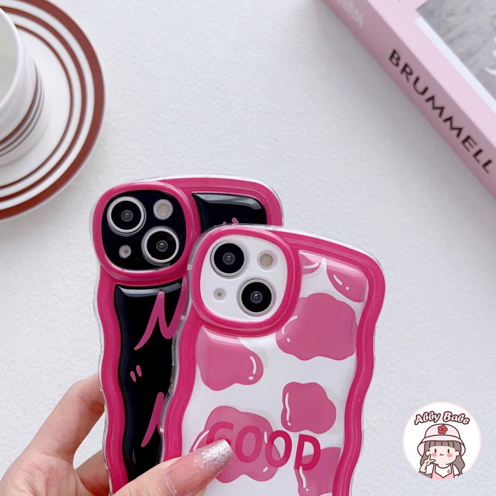 Ốp Điện Thoại TPU Mềm Họa Tiết Hoạt Hình Chấm Bi / Sữa / Chữ Đơn Giản Thời Trang Cho IPhone 14 Pro Max 13 12 11 Pro Max