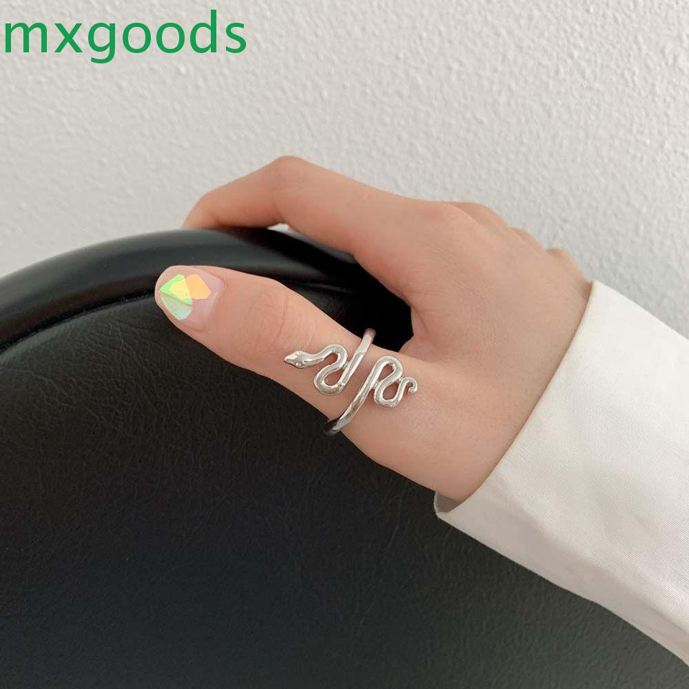 Nhẫn mở hình rắn bằng hợp kim phong cách Hàn Quốc thời trang cho nam và nữ