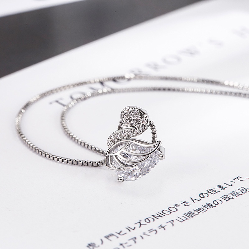 Vòng cổ Mặt Thiên Nga Đính Đá Sang Trọng Cho Nữ