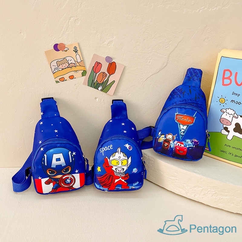 Túi Đeo Chéo Ngực Nhỏ Gọn In Họa Tiết Hoạt Hình Thời Trang Cho Bé