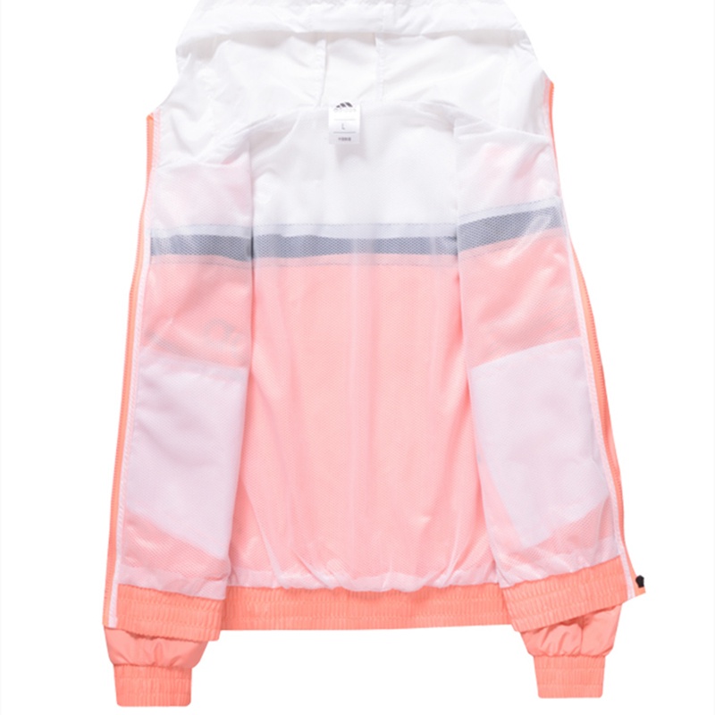 Áo Khoác Gió Adidas Màu Trơn Phối Lưới Có Khóa Kéo Thời Trang Cho Cặp Đôi