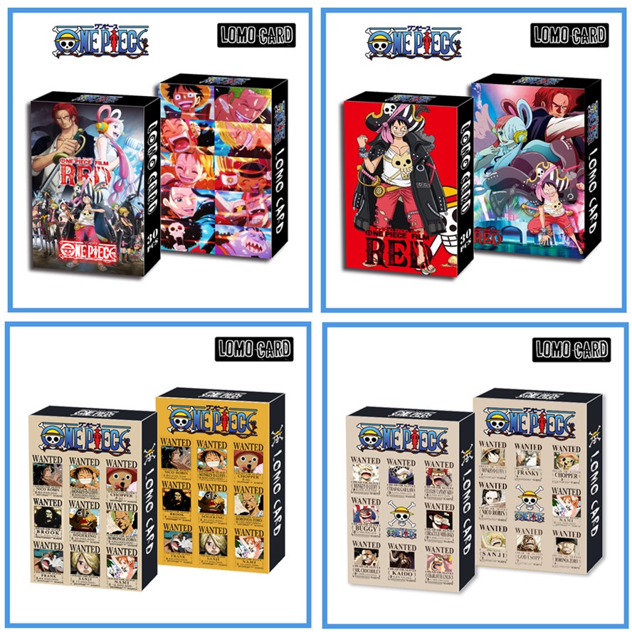 Hộp 30 Tấm Ảnh Lomo Card Hoạt Hình ONE PIECE