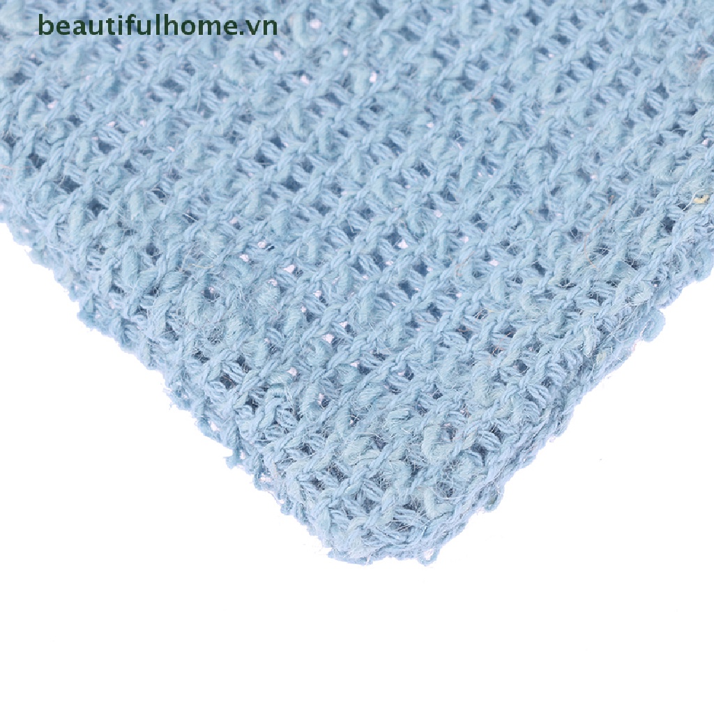 Túi Lưới Đựng Xà Phòng Tẩy Tế Bào Chết Bằng Vải Lanh Cotton Giá Đỡ