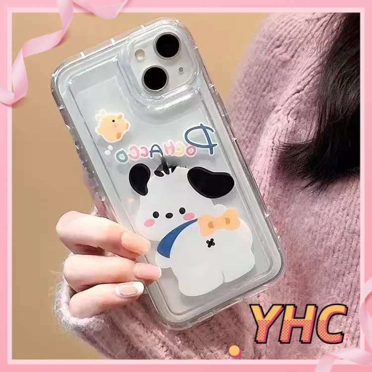 Ốp Lưng Phone Phim hoạt hình Pacha Dog Vinnie Bear giảm xóc TPU trong suốt vỏ túi khí Cho iphone 6 / 6s / 6splus / se / 7 / 7plus / 8 / 8plus / x / xs / xsmax / 11 / 12 / 13 / 14 / plus / pro / pro max-703