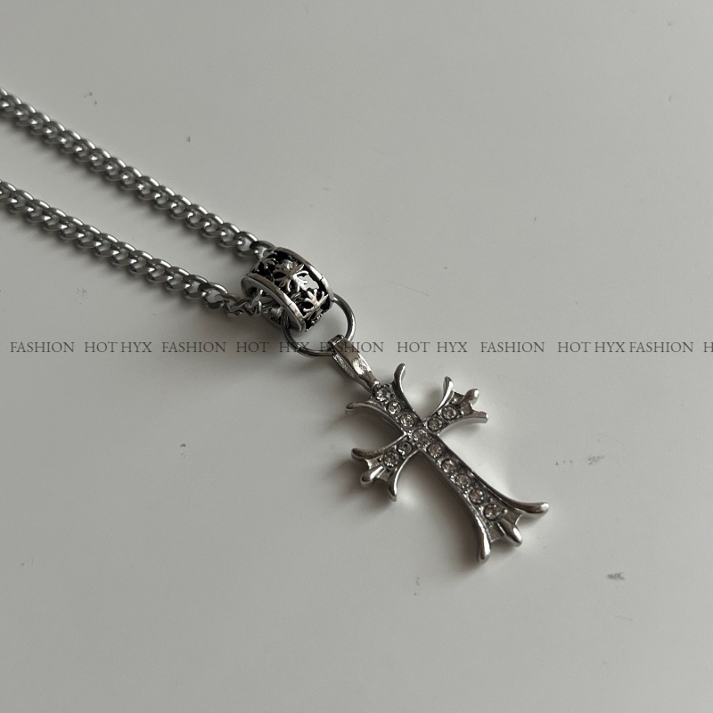 Vòng cổ Mặt Thánh Giá Phong Cách Hip Hop Cho Cặp Đôi