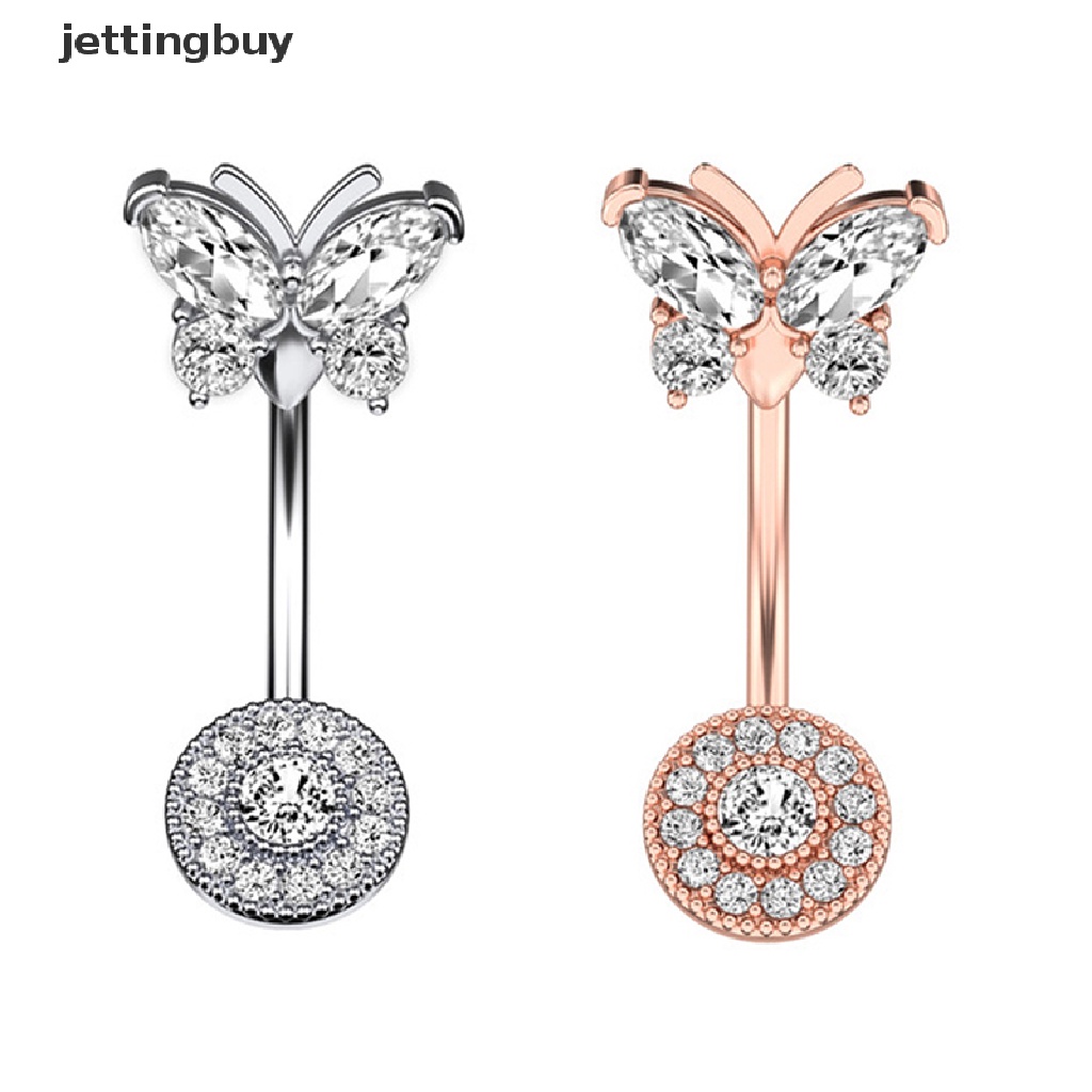 Khuyên RốN HìNh Hoa BướM ĐíNh Đá Xinh XắN