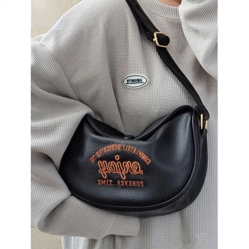 Hàng Mới Về Túi Xách Da PU Cỡ Lớn Thêu Họa Tiết Phong Cách vintage Thời Trang Thu Đông JP5