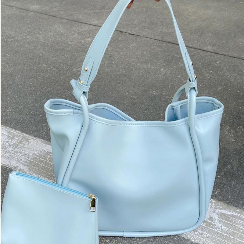 Túi Đeo Vai Bằng Da Mềm Sức Chứa Lớn Dành Cho Nữ