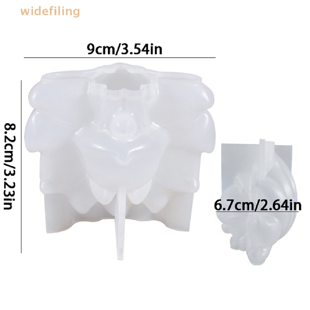 Khuôn Silicone Làm Đồ Trang Sức Nhựa Epoxy Resin 3D Hình Cáo Chín Đuôi DIY