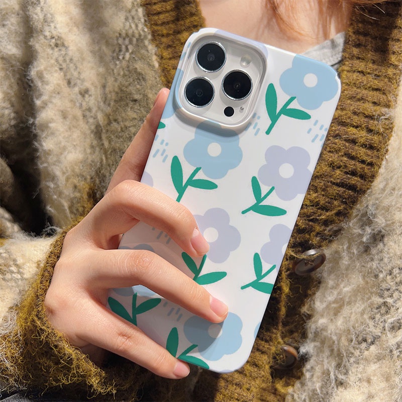 Ốp Điện Thoại Cứng In Hình Hoa Mưa Cho iphone 14promax 11 13 12 7Plus 8 X XS Max