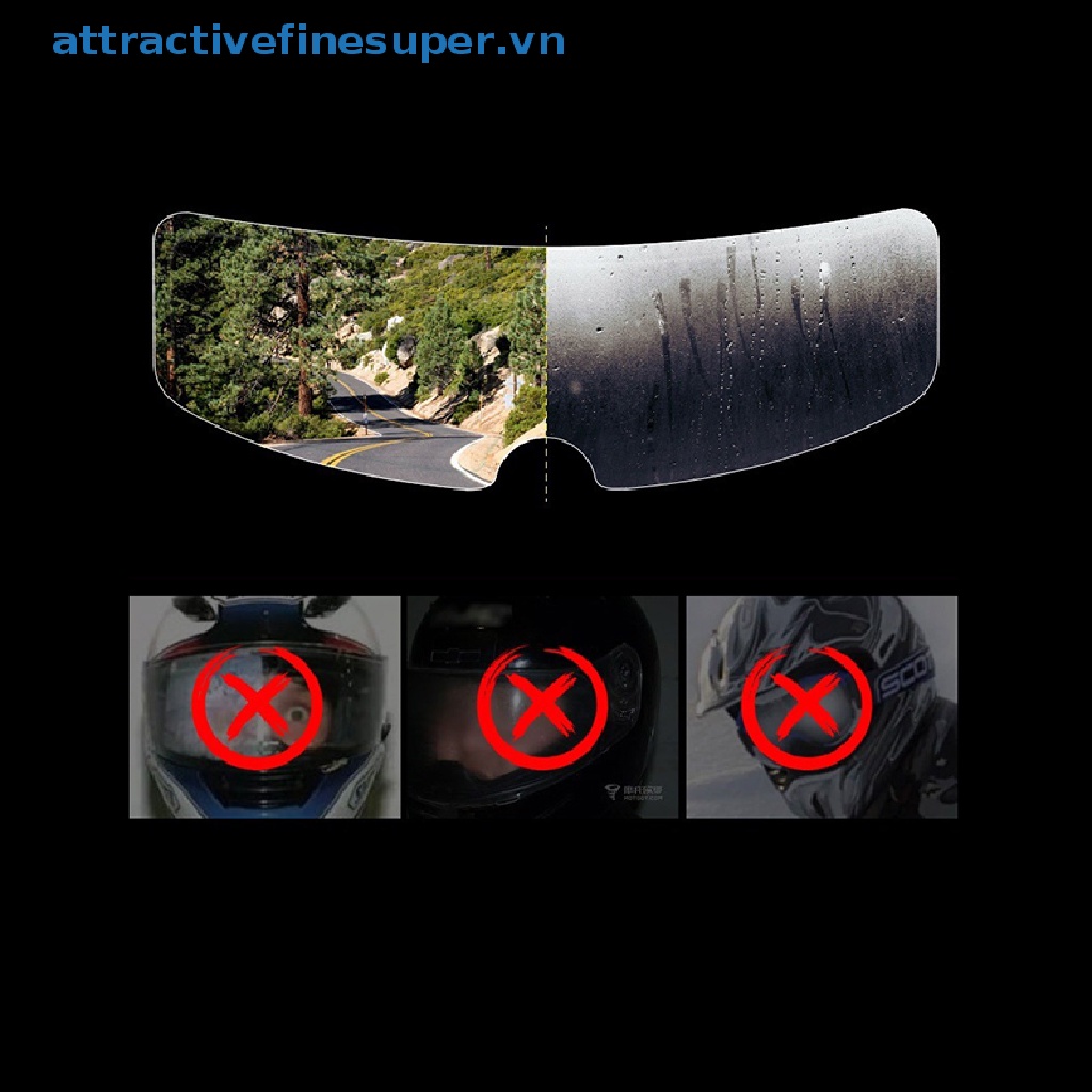 Afs Phim Dán Bảo Vệ Mũ Bảo Hiểm Chống Sương Mù Thông Dụng Cho Xe Máy
