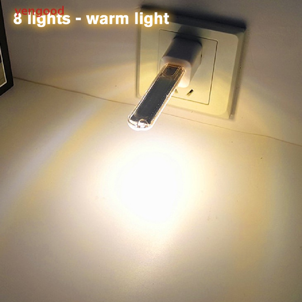 (YGD) Đèn Ngủ Led USB 3LEDs 8Led 24Led Có Công Tắc Cảm Ứng Mở Rộng Phích Cắm USB Đa Ứng Dụng Cho Phòng Ngủ / Ký Túc