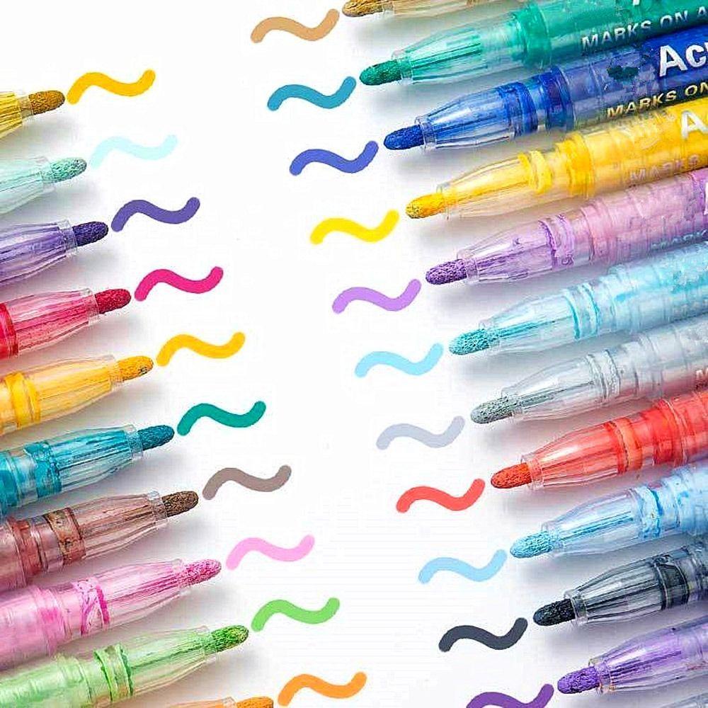 .Set 12 Bút Vẽ Đánh Golf Chống Nắng Chống Thấm Nước Bằng Acrylic