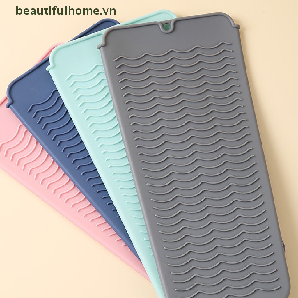 Thảm Silicone Chịu Nhiệt Hỗ Trợ Duỗi / Uốn / Duỗi Tóc Tiện Dụng