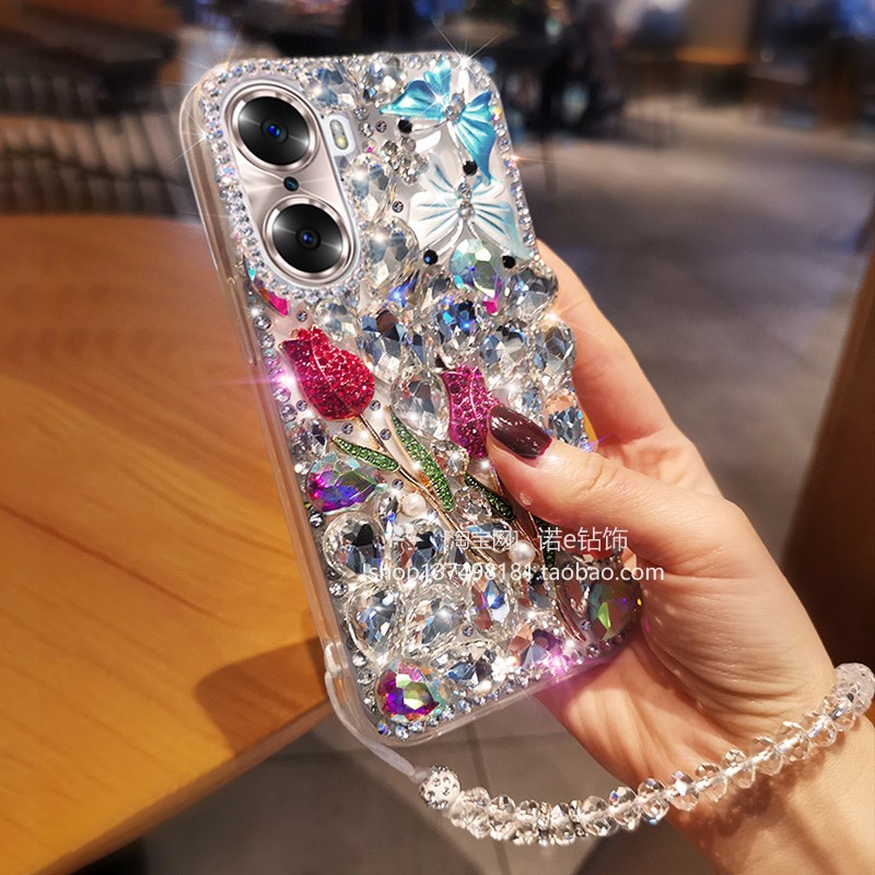 Ốp Điện Thoại Oppo Reno 8T 4G 5G Reno 8 7 4G 5G Reno 7Z 8Z 5G Reno 8 Pro 5G Đính Đá Giả Ngọc Trai 3D Lấp Lánh Cho