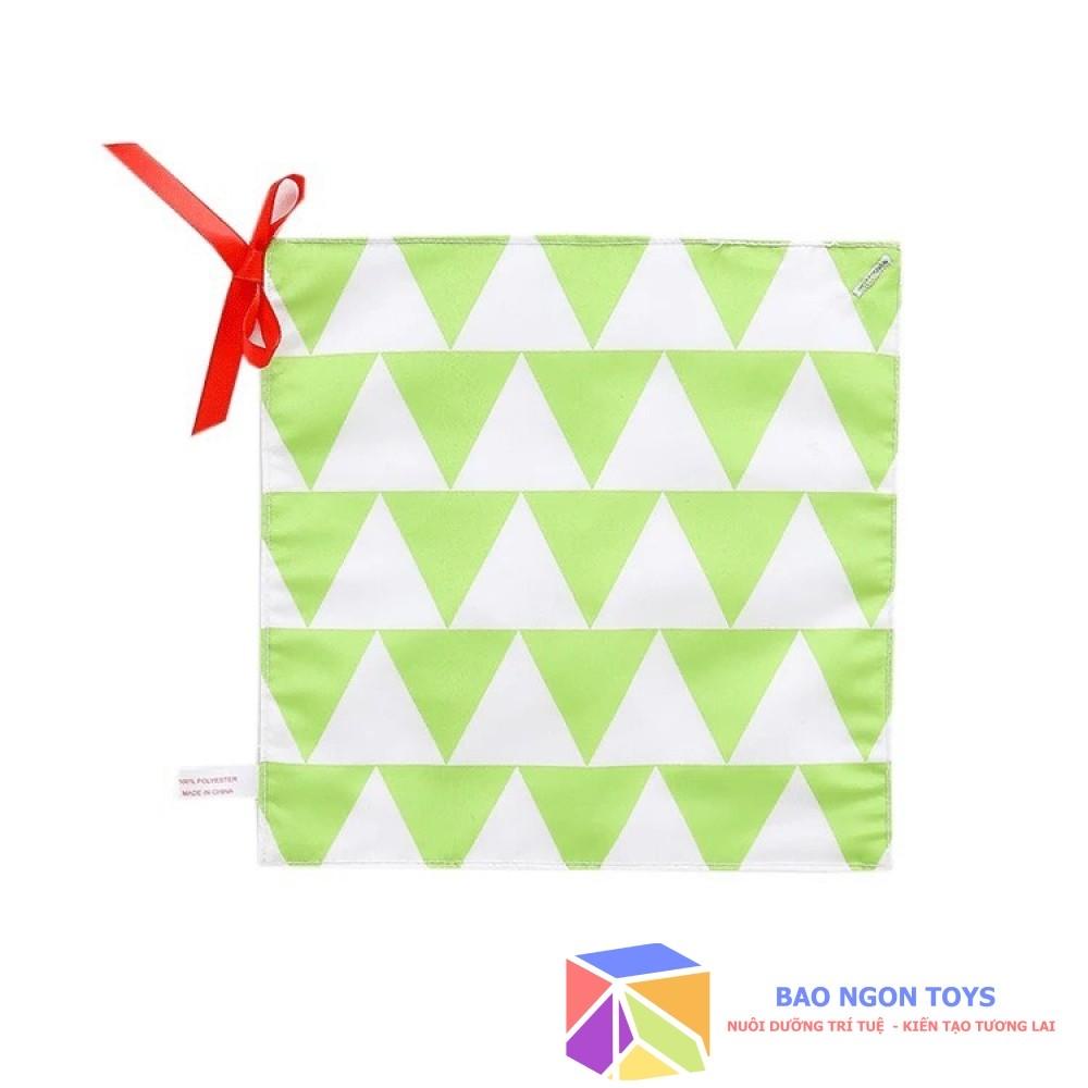 TRANH VẢI KIÊM QUÂY CŨI HỌA TIẾT TƯƠNG PHẢN GIÚP KÍCH THÍCH THỊ GIÁC CHO BÉ SƠ SINH ĐỒ CHƠI GIÁC QUAN BAO NGON TOYS DV82