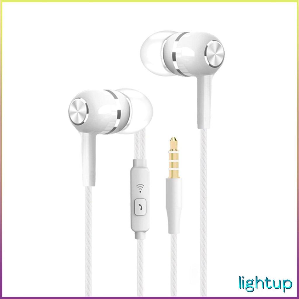 Tai nghe âm thanh nổi có dây 3,5Mm thể thao nhạc trầm sâu micrô [K/20]
