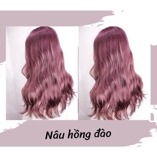 Thuốc nhuộm tóc Nâu hồng đào không tẩy không hại tóc