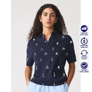 Áo thun cổ trụ polo rl bear xanh đen vnxk - cotton cá sấu 100%