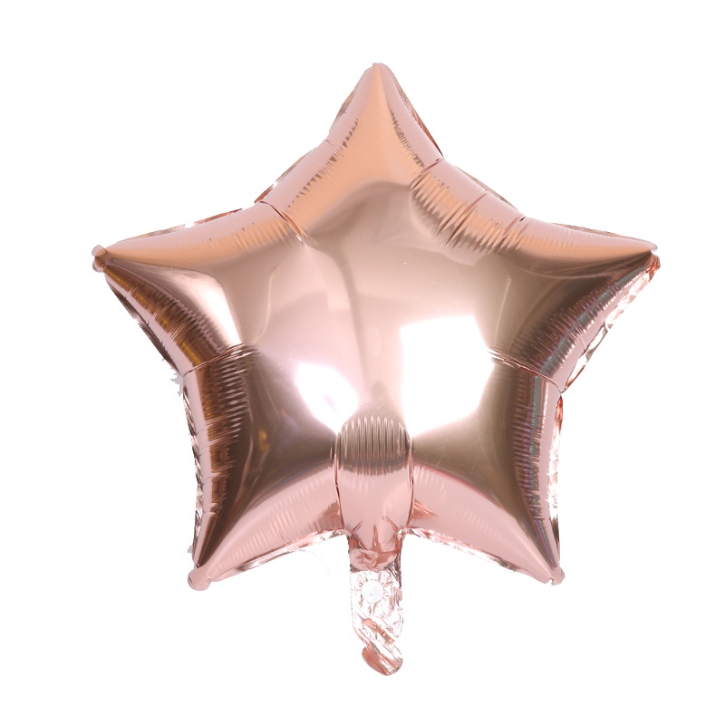 Bong Bóng 18 inch Màu Vàng Hồng / Bạc Hình Ngôi Sao Trang Trí Tiệc Cưới / Sinh Nhật / Giáng Sinh