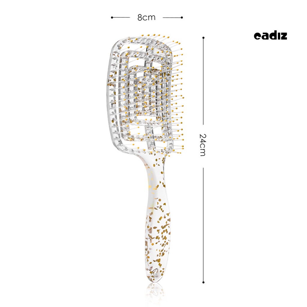 Lược Chải Tóc Tạo Kiểu Chống Tĩnh Điện Thiết Kế Dạng Cong Bằng Nhựa