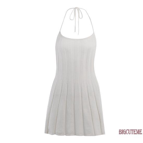 Đầm Hai Dây Màu Sắc Trơn Thời Trang Mùa Hè Cho Nữ