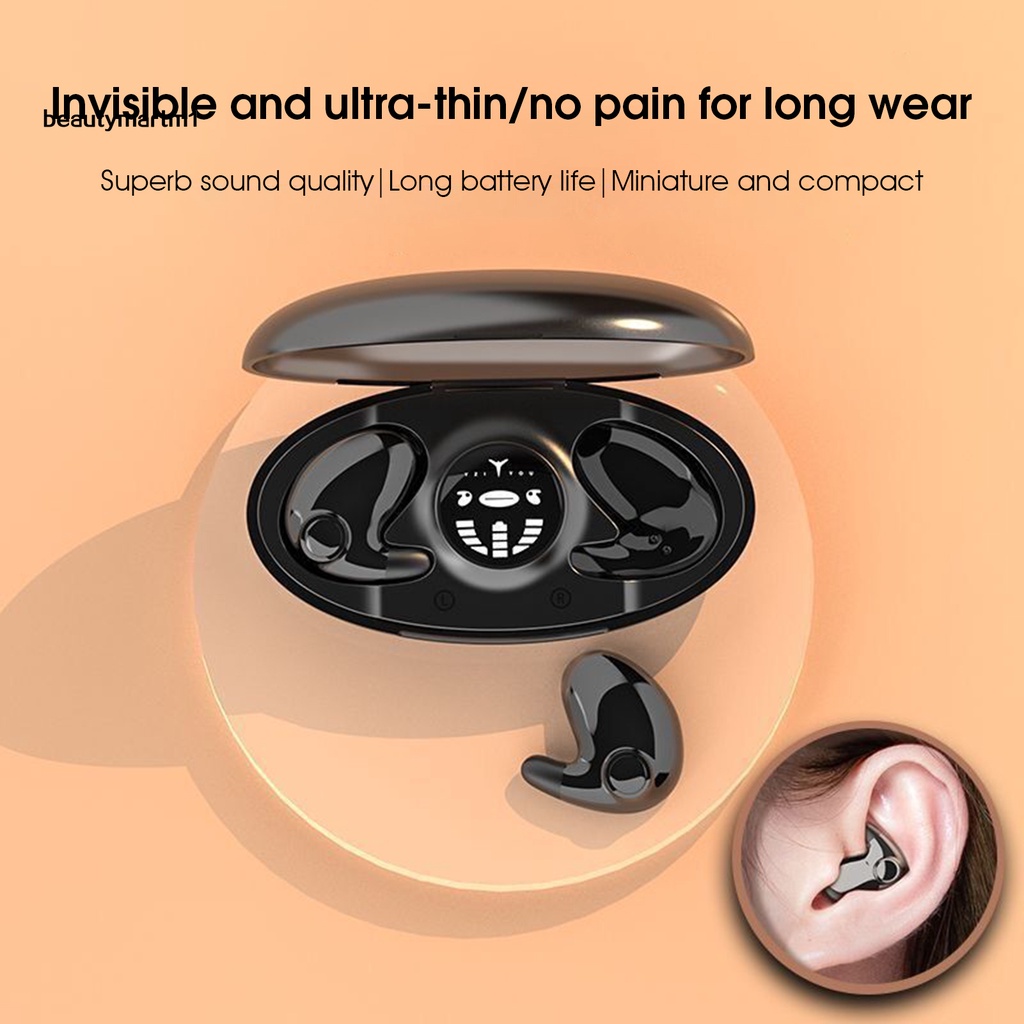 Tai Nghe Nhét Tai Không Dây Bluetooth 5.3 Mini Âm Thanh Trung Thực Cao MD538 Chống Ồn Có Màn Hình LED Cho iPhone Android