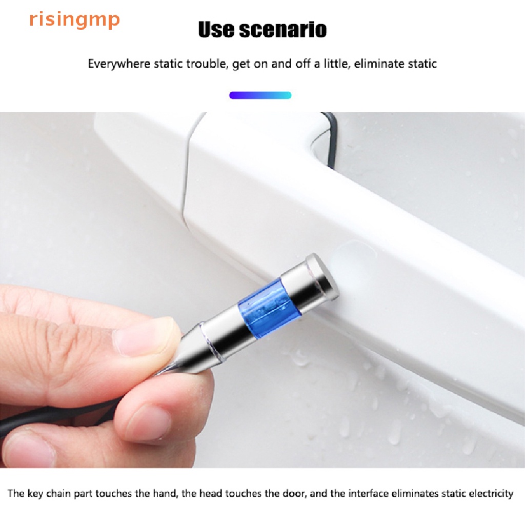 [risingmp] Móc Chìa Khóa Đèn LED Tĩnh Điện Nhỏ Tĩnh Điện Khử Tĩnh Điện Chống Tĩnh Điện