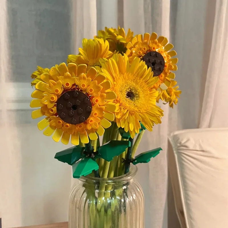 Bó Hoa Hướng Dương Nhân Tạo Dùng Làm Đồ Thủ Công DIY