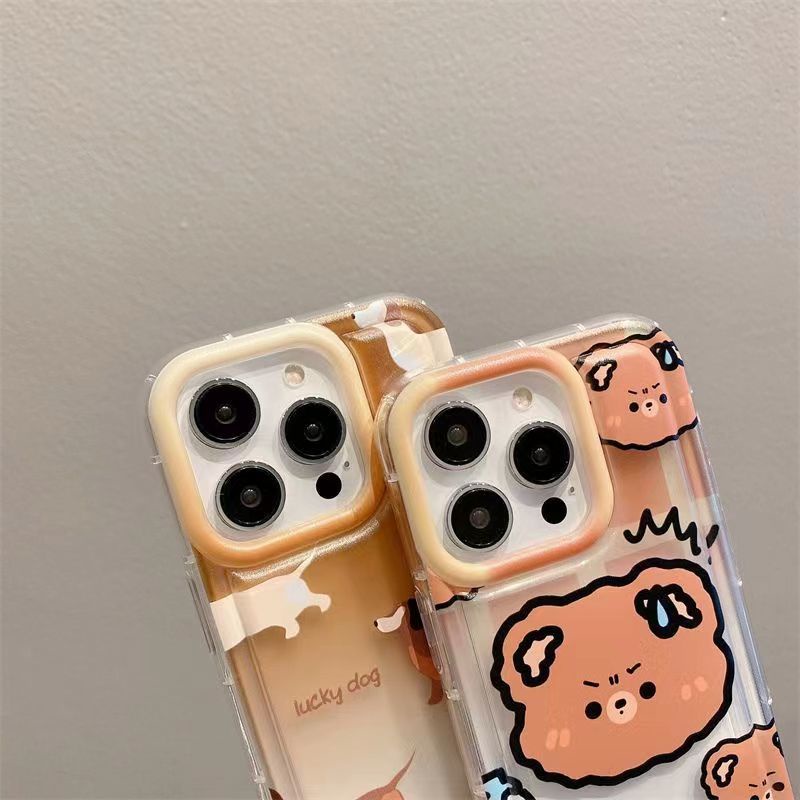 ✅Ốp Điện Thoại Mềm Hình Gấu / Cún Con Dễ Thương Cho iPhone14promax 13 / 12pro / 11 xr Xsmax W6W2